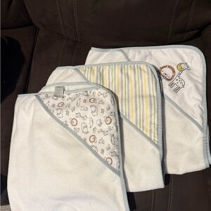 Baby Hooded Towels with Animal Prints